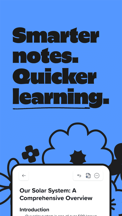 Notability screenshot with the headline Smarter notes. Quicker learning.