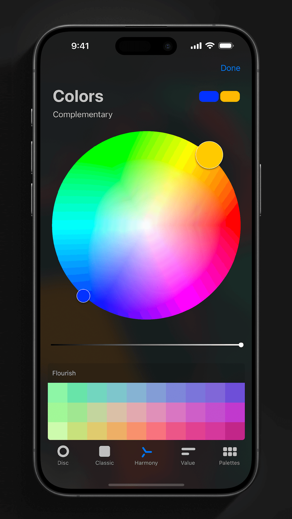 Procreate Pocket App Store screenshot showing creative output and editing controls