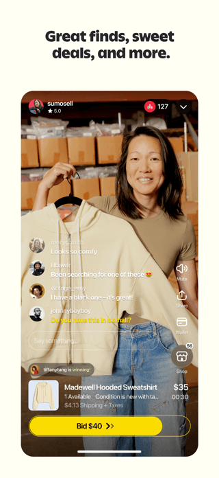 Whatnot live shopping App Store screenshot